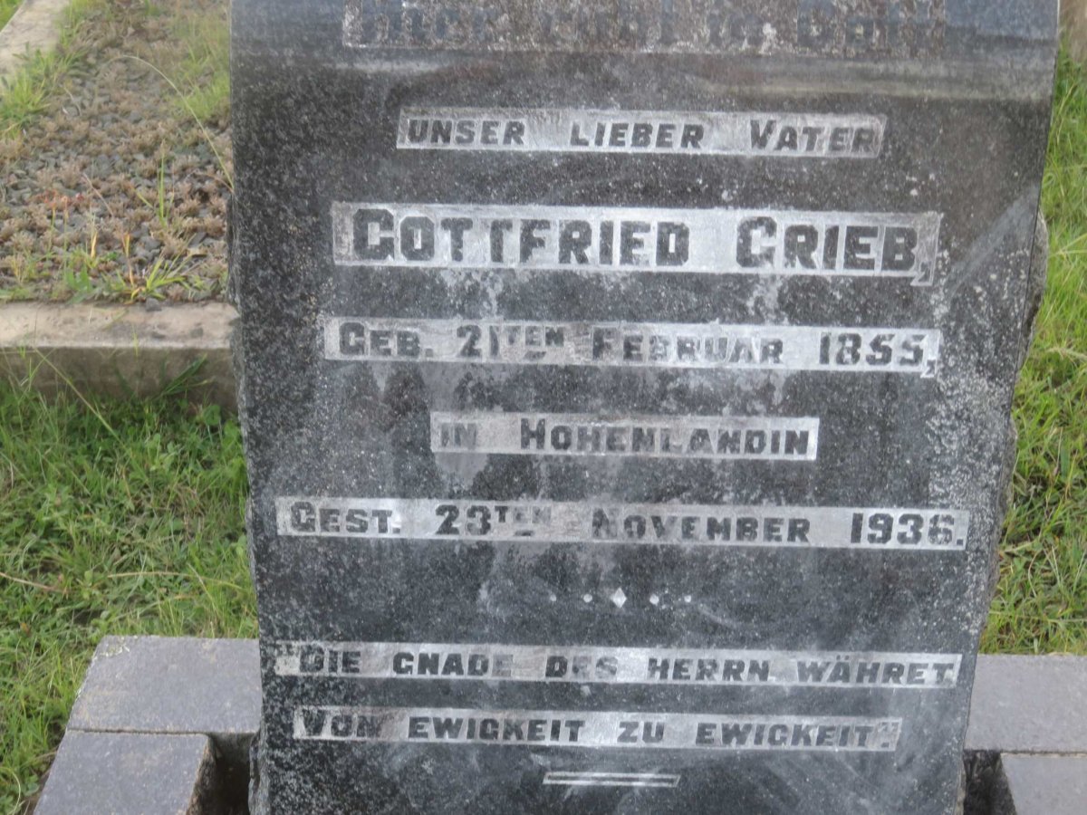 GRIEB Gottfried 1855-1936