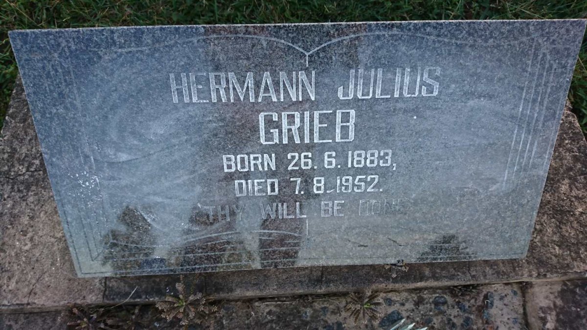 GRIEB Hermann Julius 1883-1952
