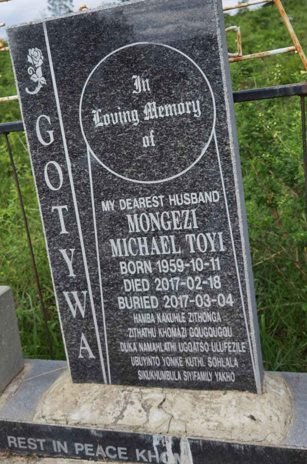 GOTYWA Mongezi Michael Toyi 1959-2017