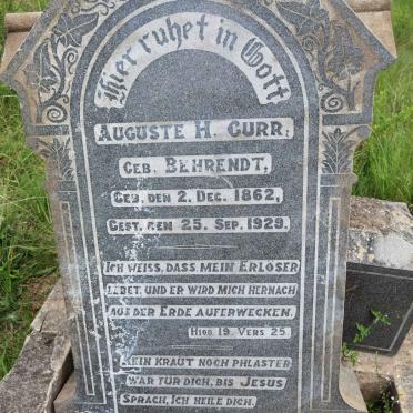 GURR Auguste H. nee BEHRENDT 1862-1929