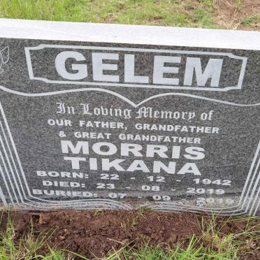 GELEM Morris Tikana 1942-2019
