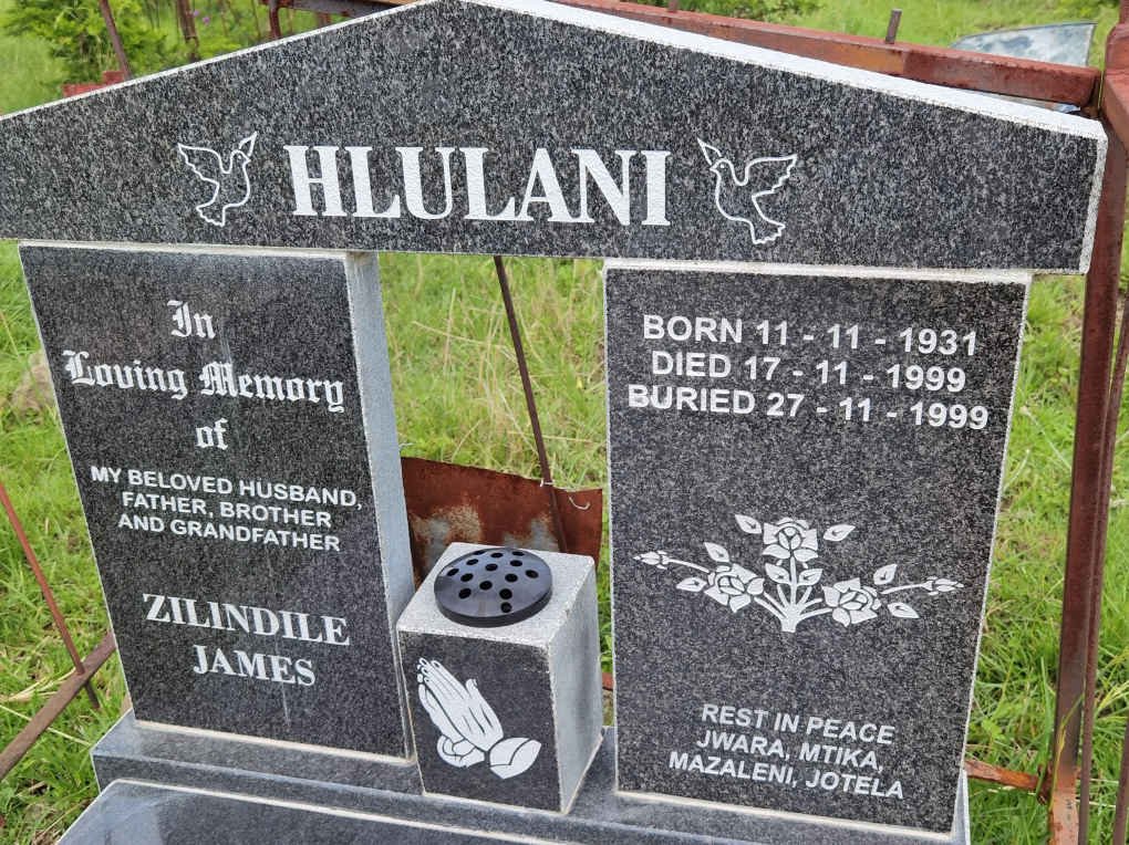 HLULANI Zilindile James 1931-1999