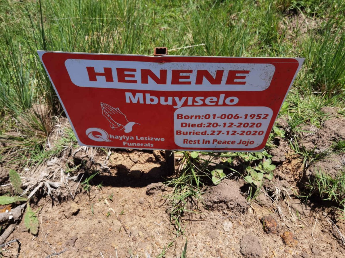 HENENE Mbuyiselo 1952-2020