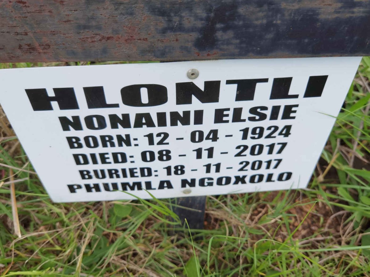 HLONTLI Nonaini Elsie 1924-2017