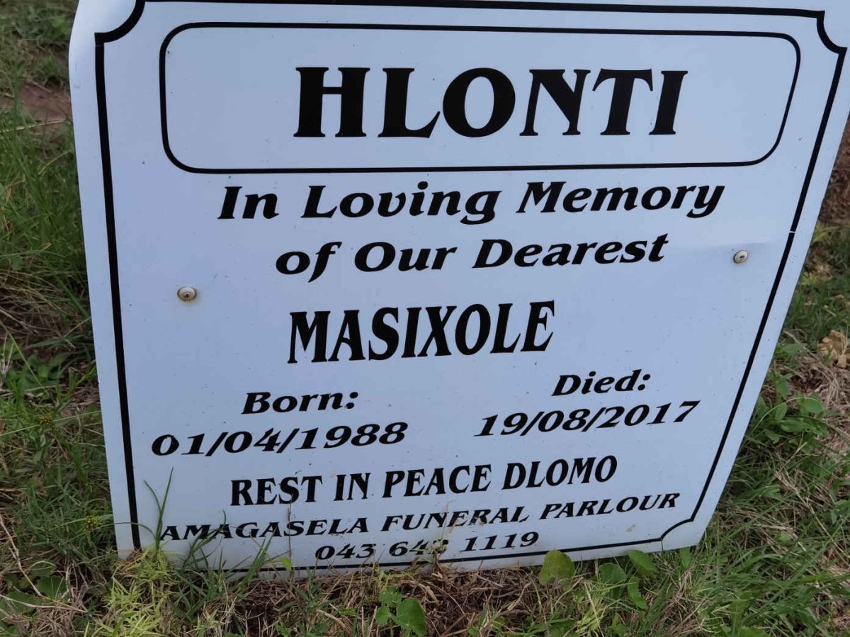 HLONTI Masixole 1988-2017