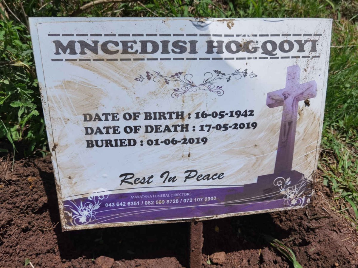 HOGQOYI Mncedisi 1942-2019