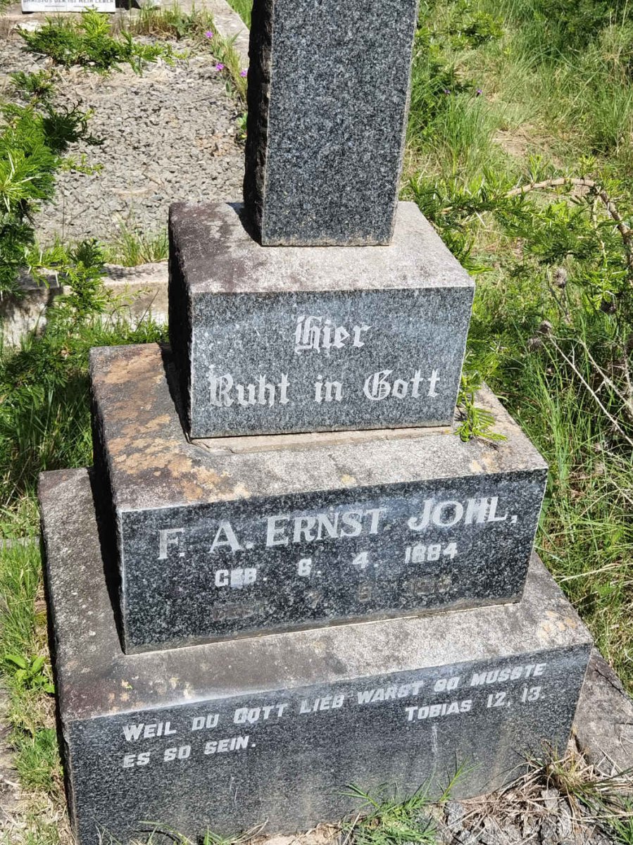 JOHL F.A. Ernst 1884-1919