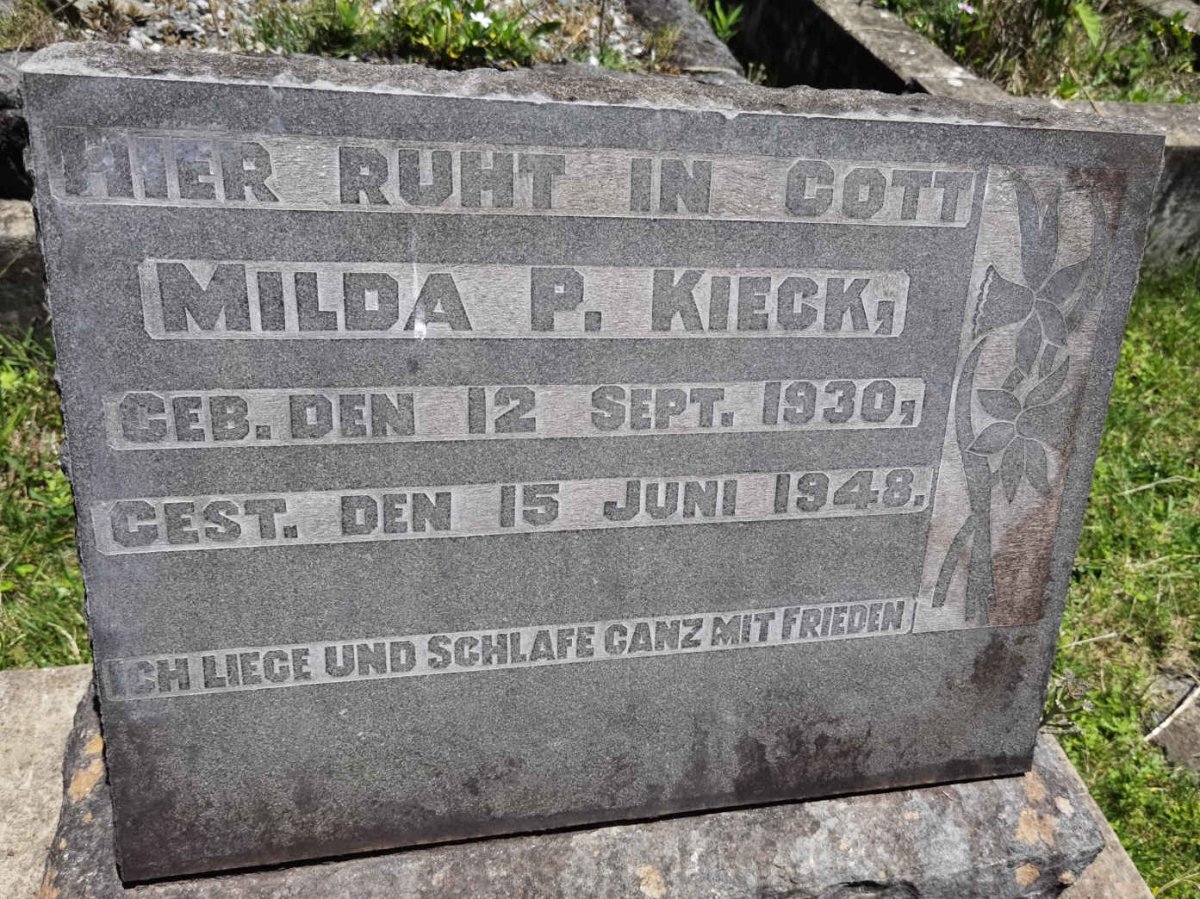 KIECK Milda P. 1930-1948