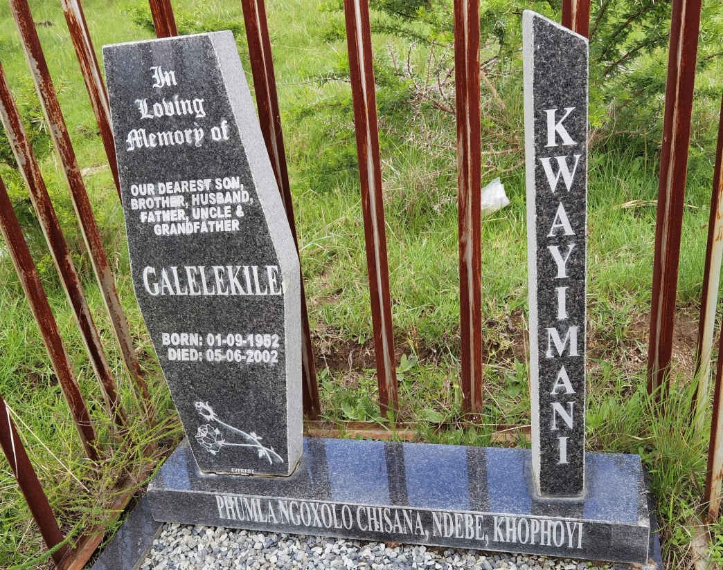 KWAYIMANI Galelekile 1952-2002