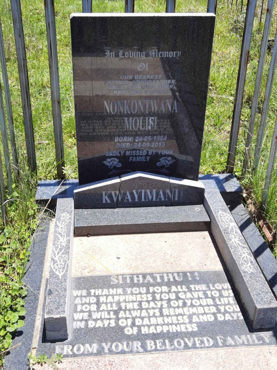 KWAYIMANI Nonkontwana Molifi 1924-2013