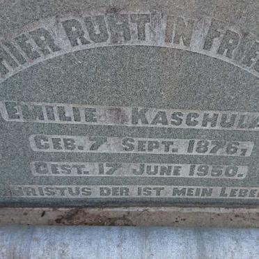 KASCHULA Emilie 1876-1950