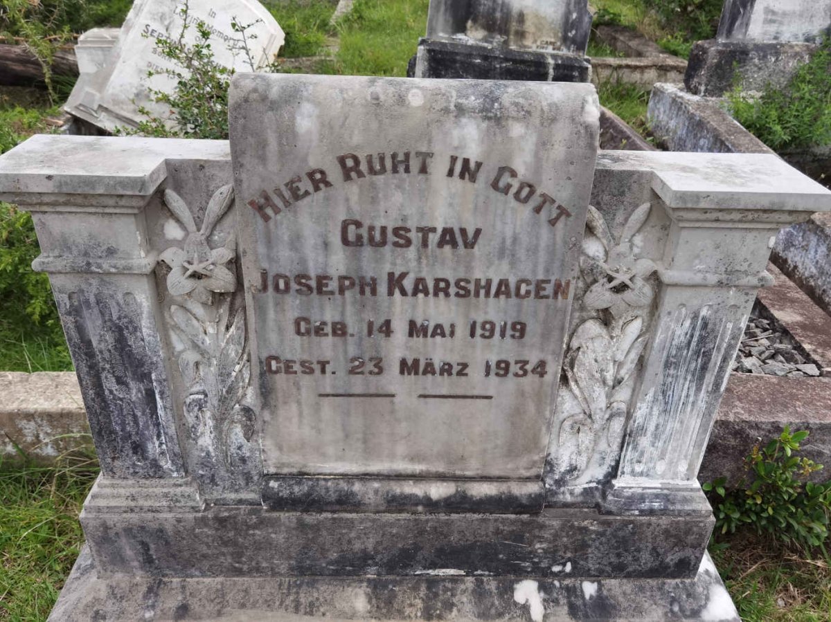 KARSHAGEN Gustav Joseph 1919-1934