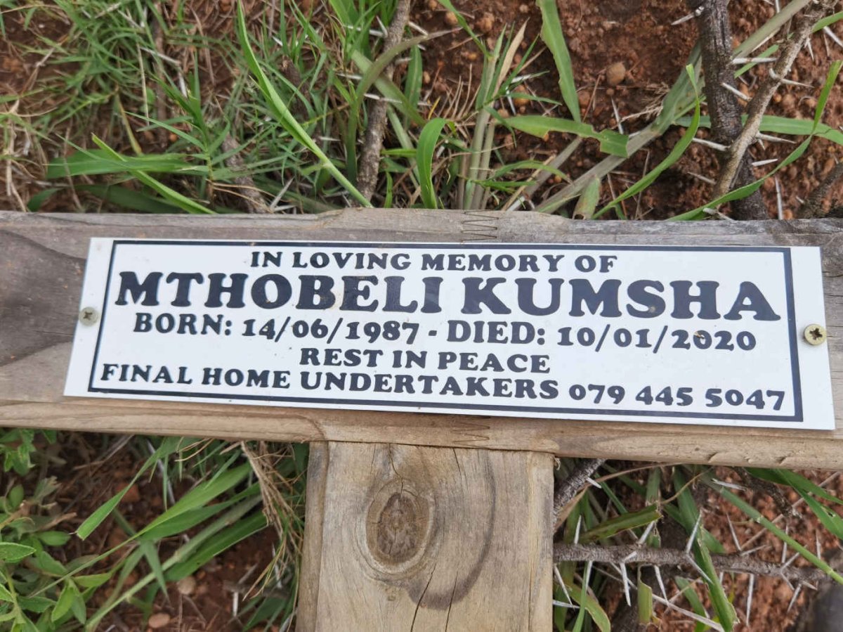KUMSHA Mthobeli 1987-2020