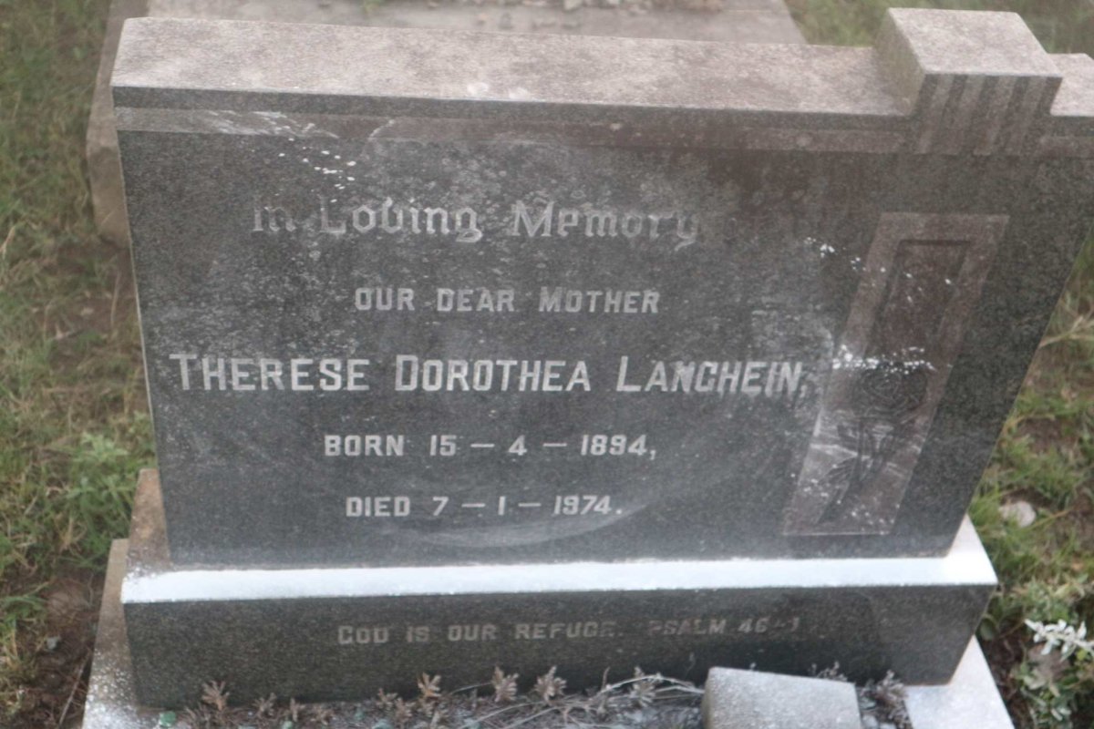 LANGHEIN Therese Dorothea 1894-1974