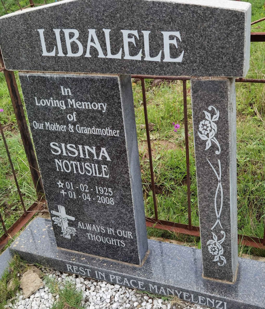 LIBALELE Sisina Notusile 1925-2008