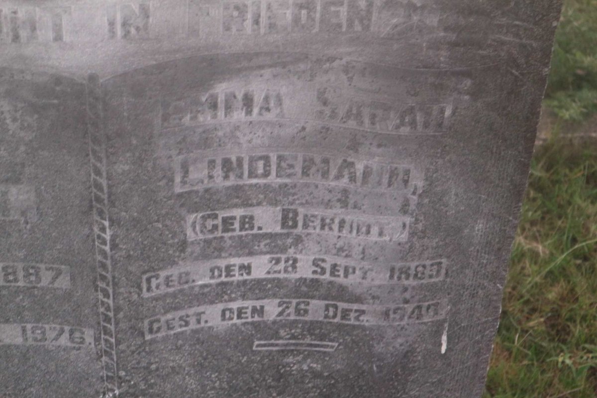 LINDEMANN Gustav 1887-1976 &amp; Emma Sarah BERNDT 1889-1940