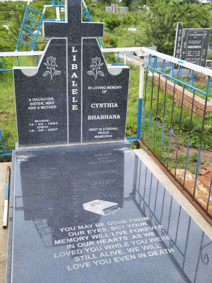 LIBALELE Cynthia Bhabhana 1965-2007