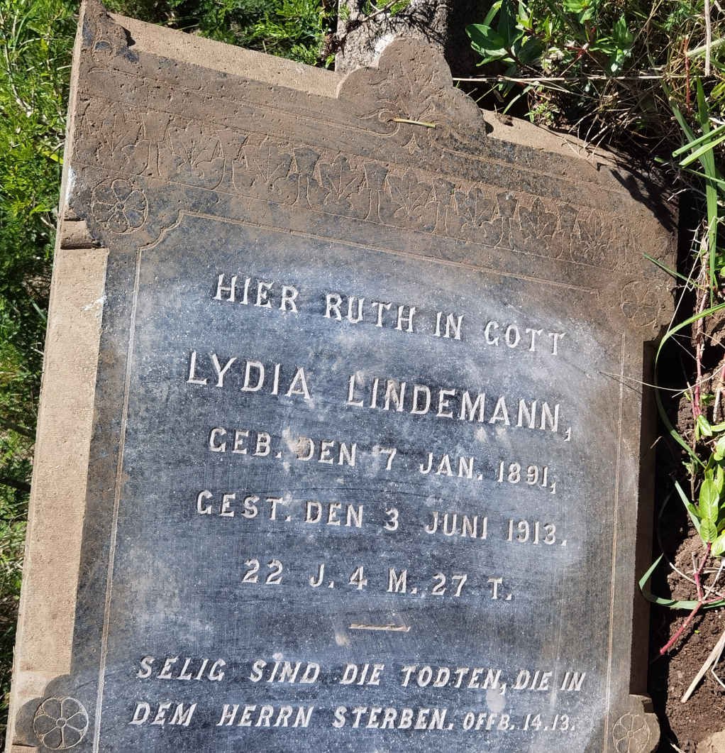 LINDEMANN Lydia 1891-1913