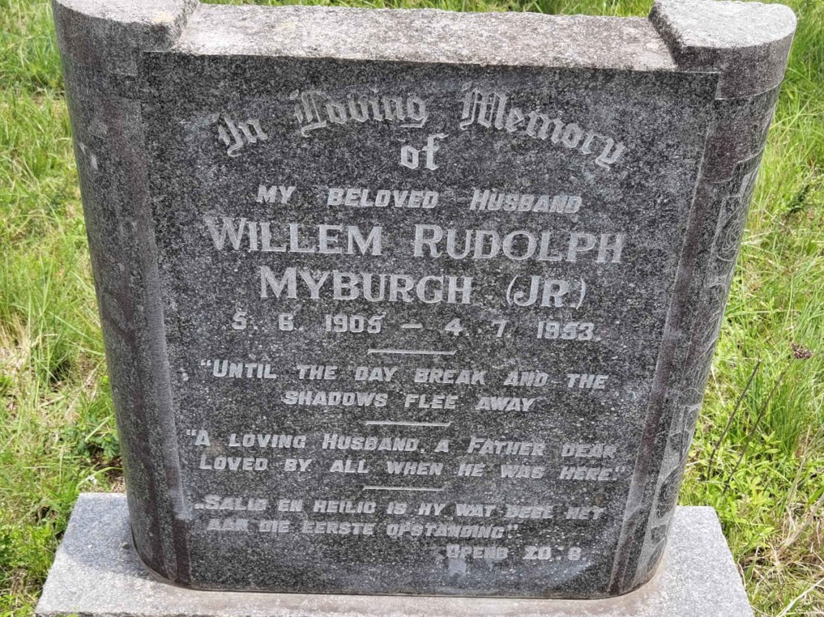 MYBURGH Willem Rudolph 1905-1953