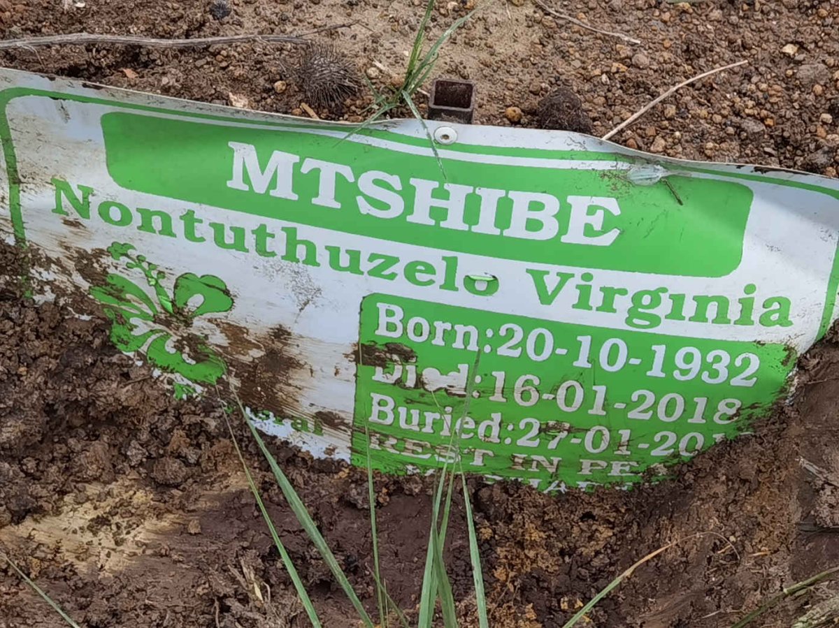 MTSHIBE Nontuthuzelo Virginia 1932-2018