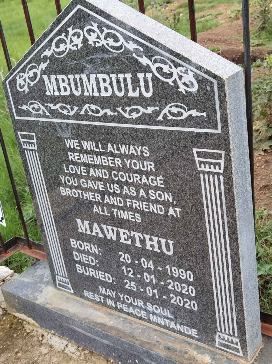 MBUMBULU Mawethu 1990-2020