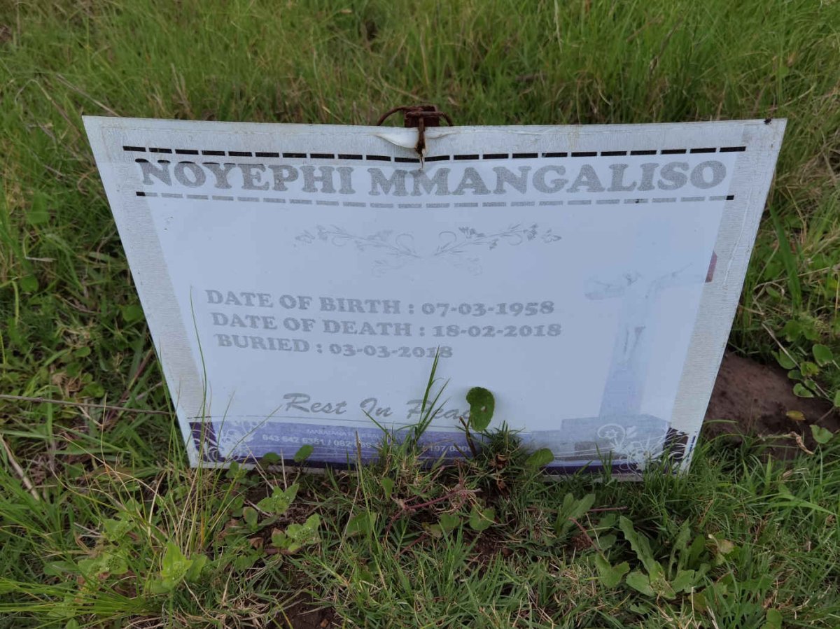 MMANGALISO Noyephi 1958-2018