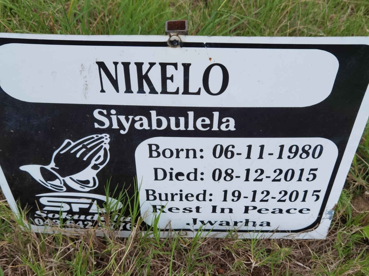 NIKELO Siyabulela 1980-2015
