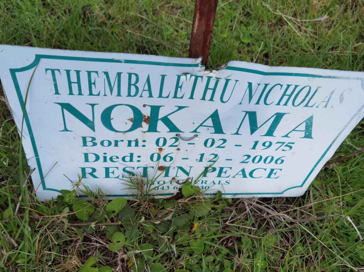 NOKAMA Thembalethu Nicholas 1975-2006