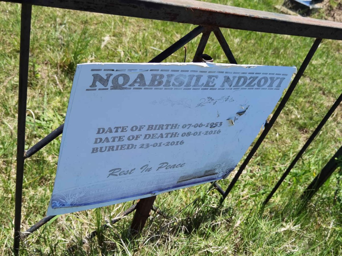 NDZOYI Nqabisile 1953-2016