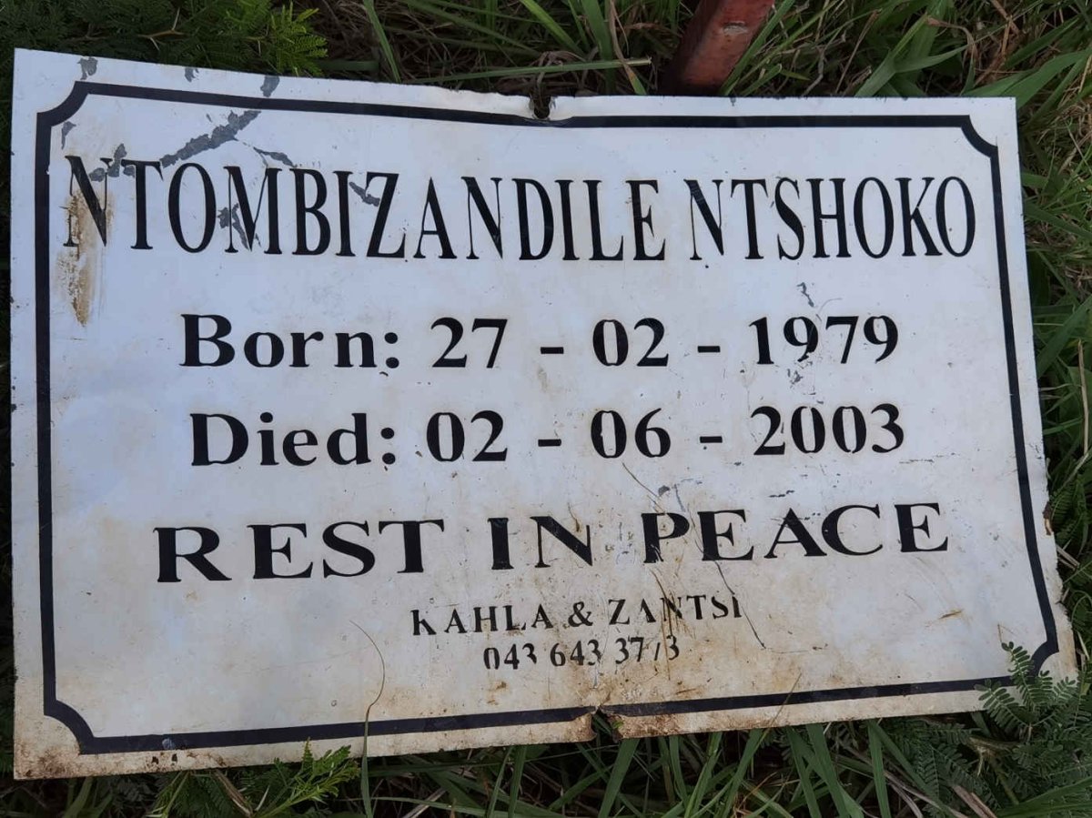 NTSHOKO Ntombizandile 1979-2003