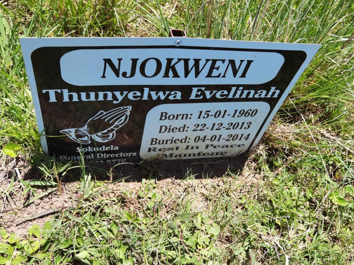 NJOKWENI Thunyelwa Evelinah 1960-2013
