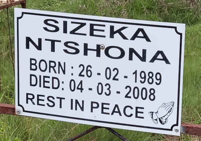 NTSHONA  Sizeka 1989-2008
