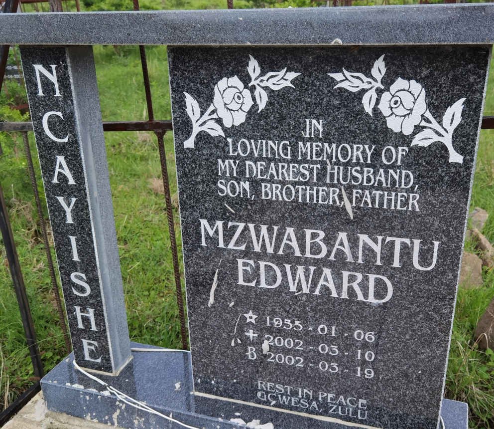 NCAYISHE Mzwabantu Edward 1955-2002
