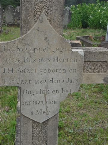 PETZER J.H. 1862-1879