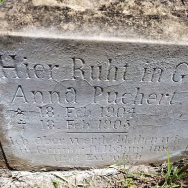 PUCHERT Anna 1904-1905
