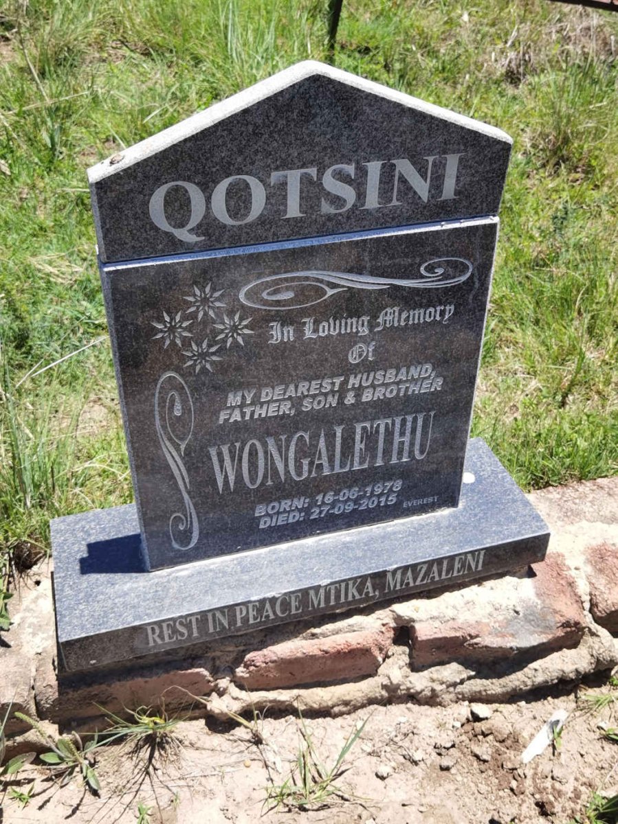 QOTSINI Wongalethu 1978-2015