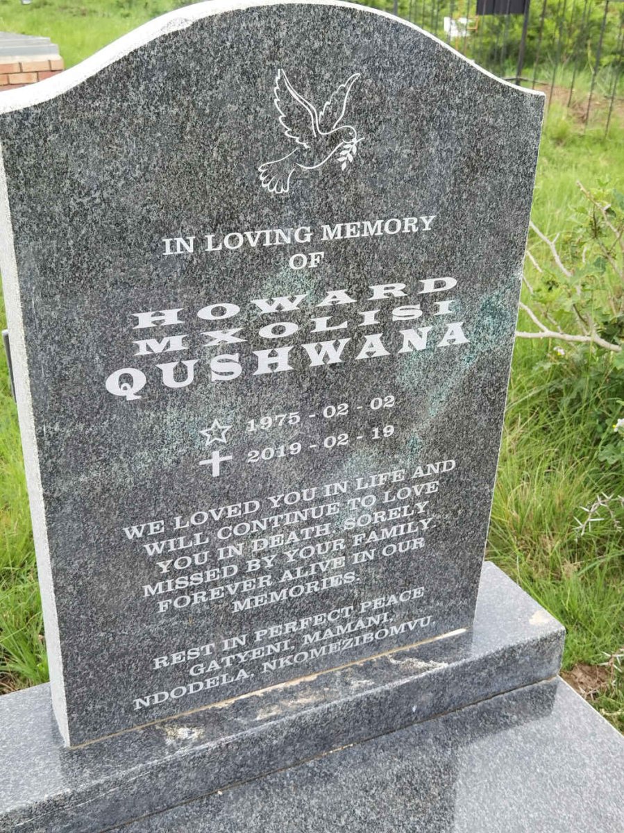 QUSHWANA Howard Mxolisi 1975-2019