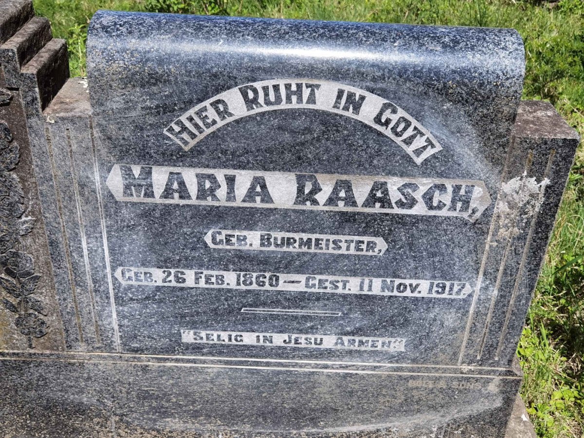 RAASCH Maria nee BURMEISTER 1860-1917