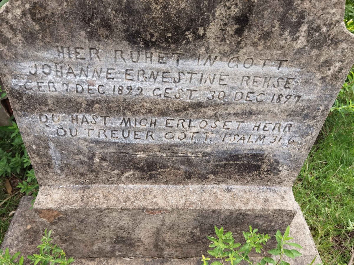 REHSE Johannes Ernestine 1822-1897