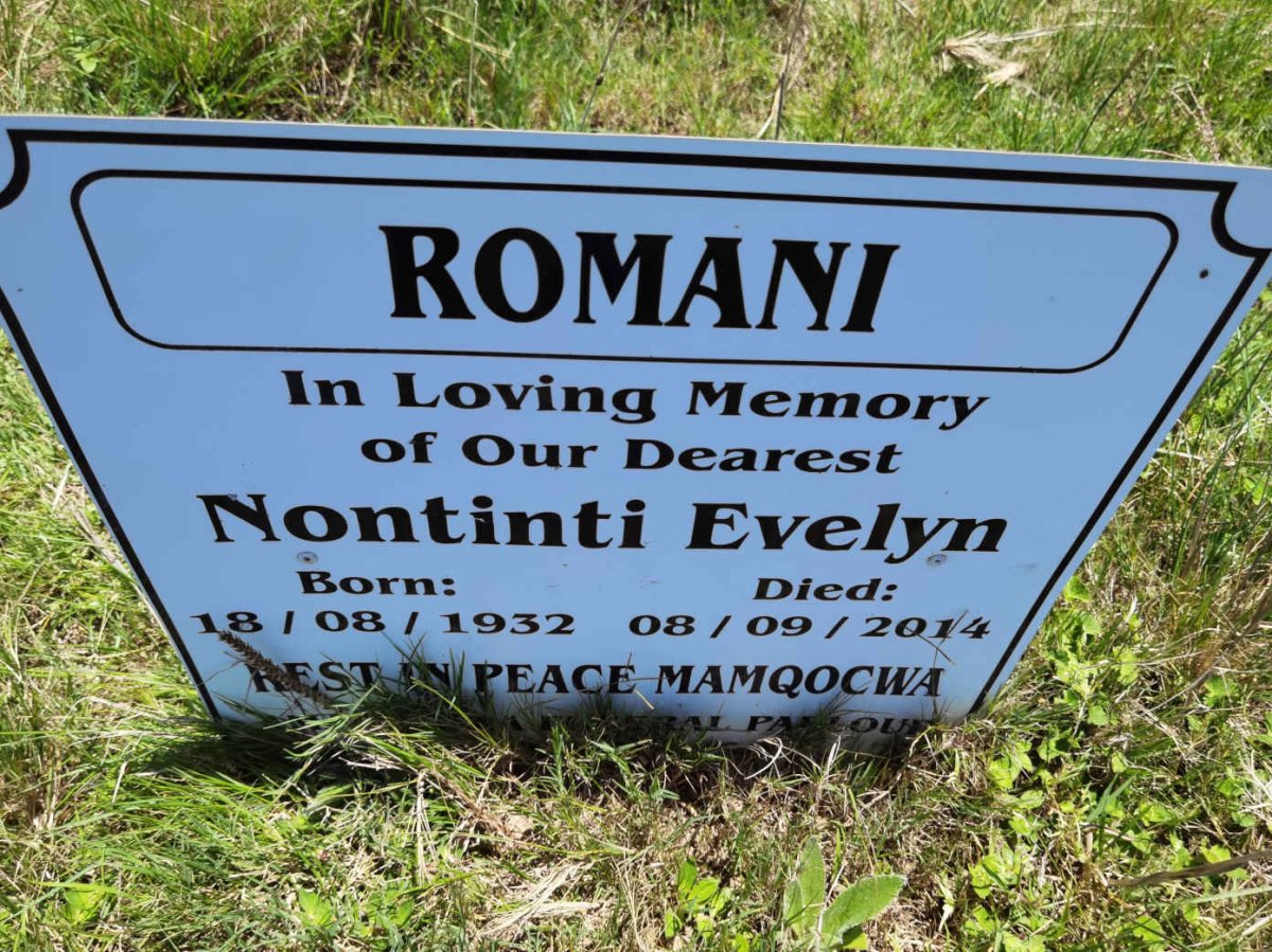 ROMANI Nontinti Evelyn 1932-2014