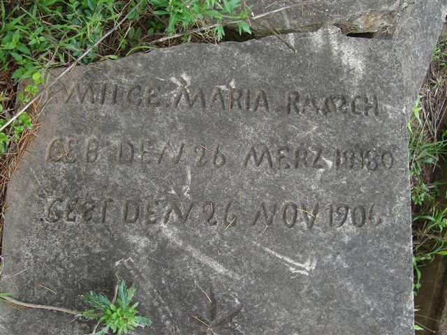 RAASCH Emil?? Maria 1880-1906