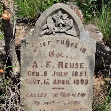 REHSE A.F. 1897-1898