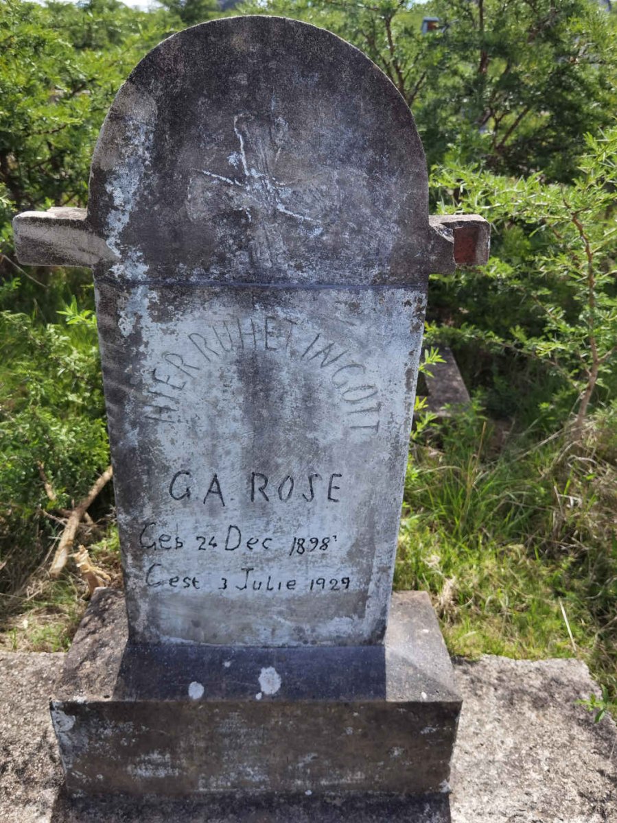 ROSE G.A. 1898-1929