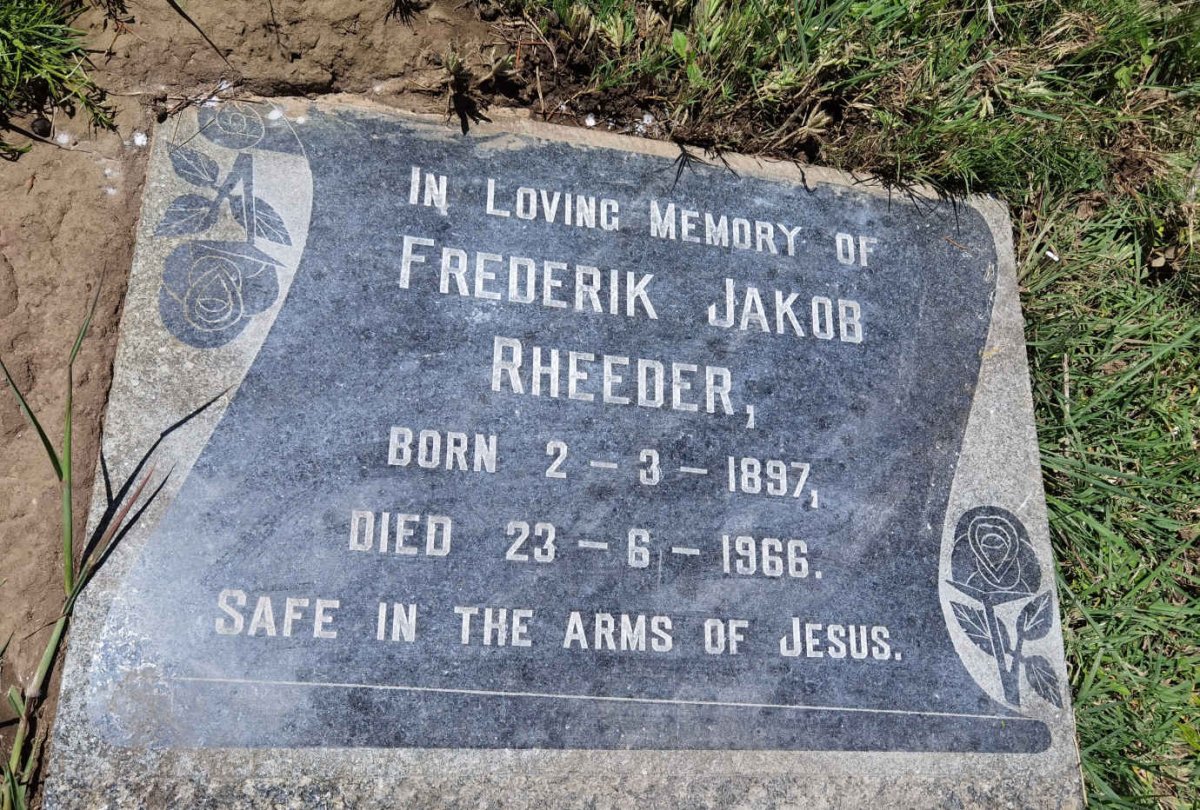 RHEEDER Frederik Jakob 1897-1966
