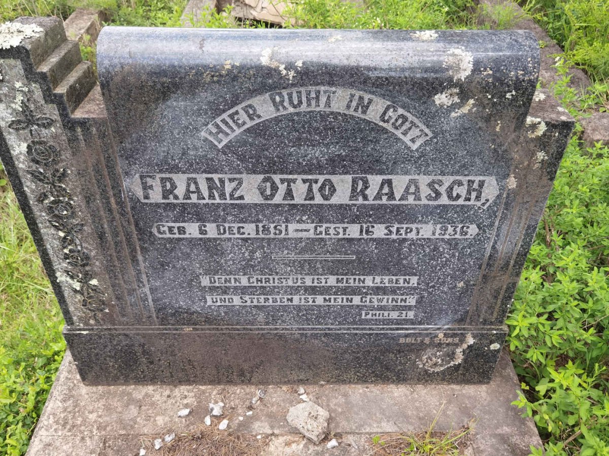 RAASCH Franz Otto 1851-1936