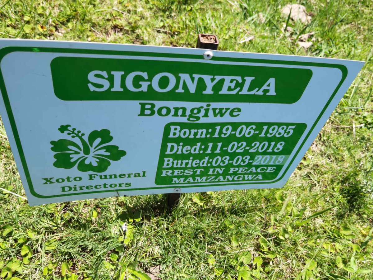 SIGONYELA Bongiwe 1985-2018
