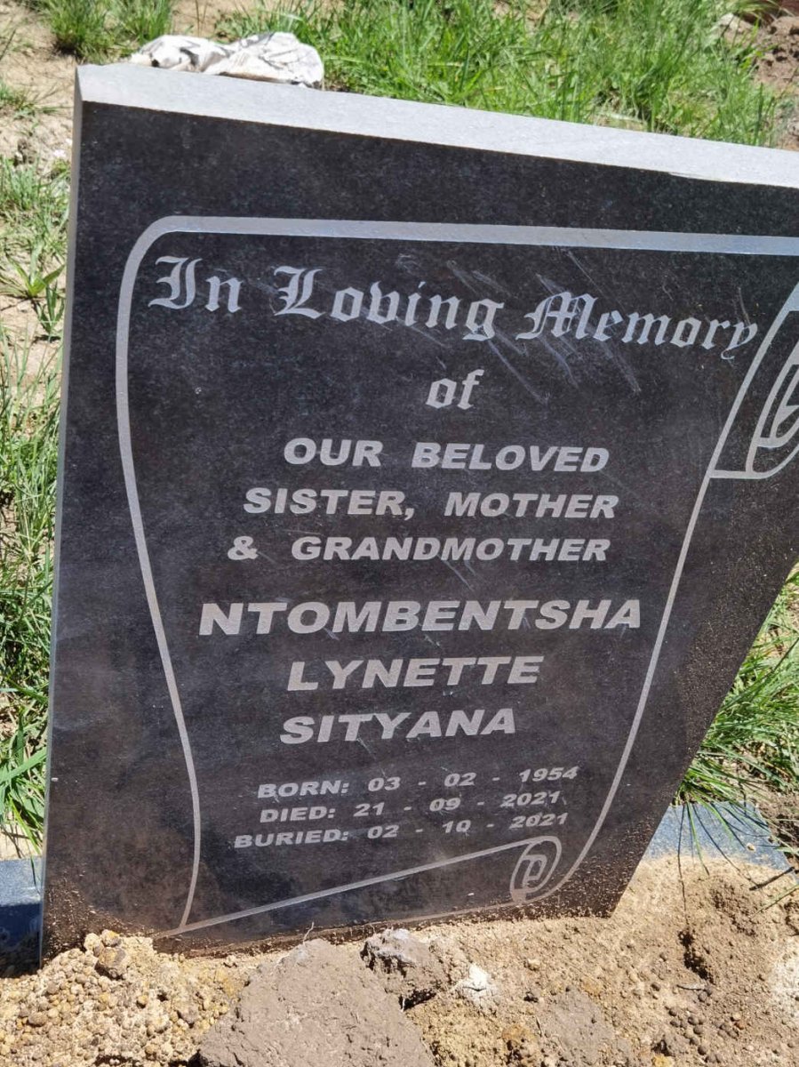 SITYANA Ntombentsha Lynette 1954-2021