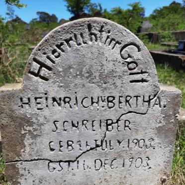 SCHREIBER Heinrich Bertha 1903-1903