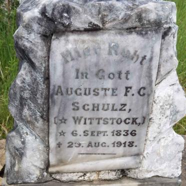 SCHULZ Auguste F.C. nee WITTSTOCK 1836-1918