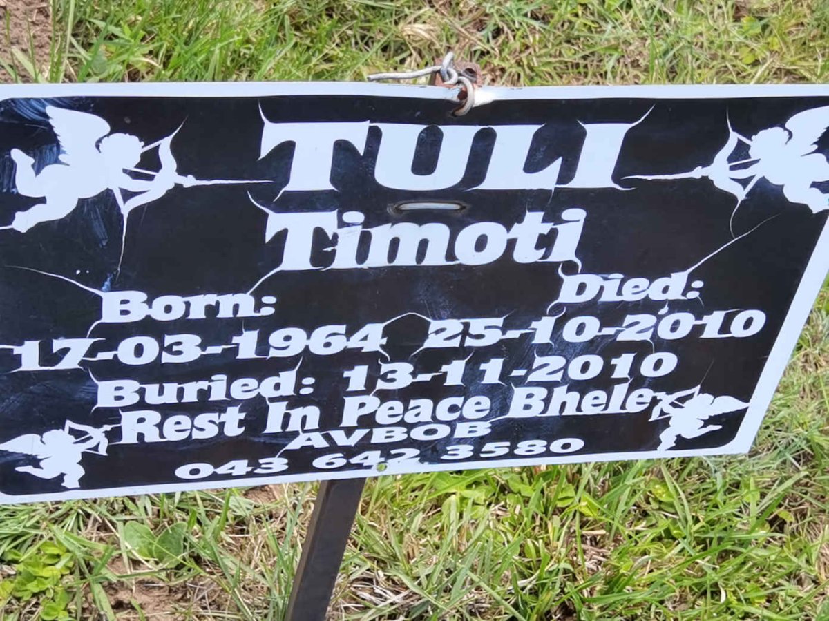 TULI Timoti 1964-2010